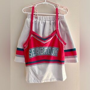 Seabrook Cheerleader Halloween Costume Size 150 (Ages 11-12) EUC